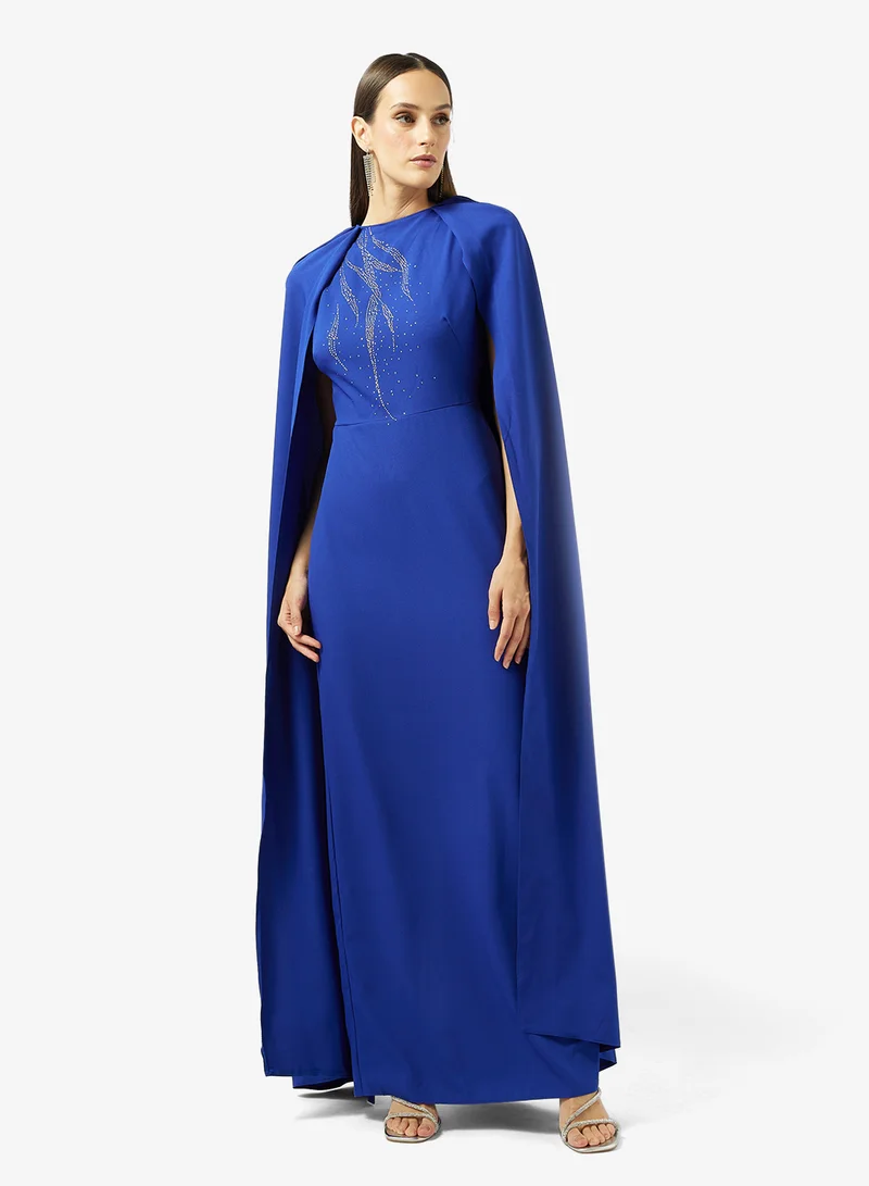 A-line Gown With Cape